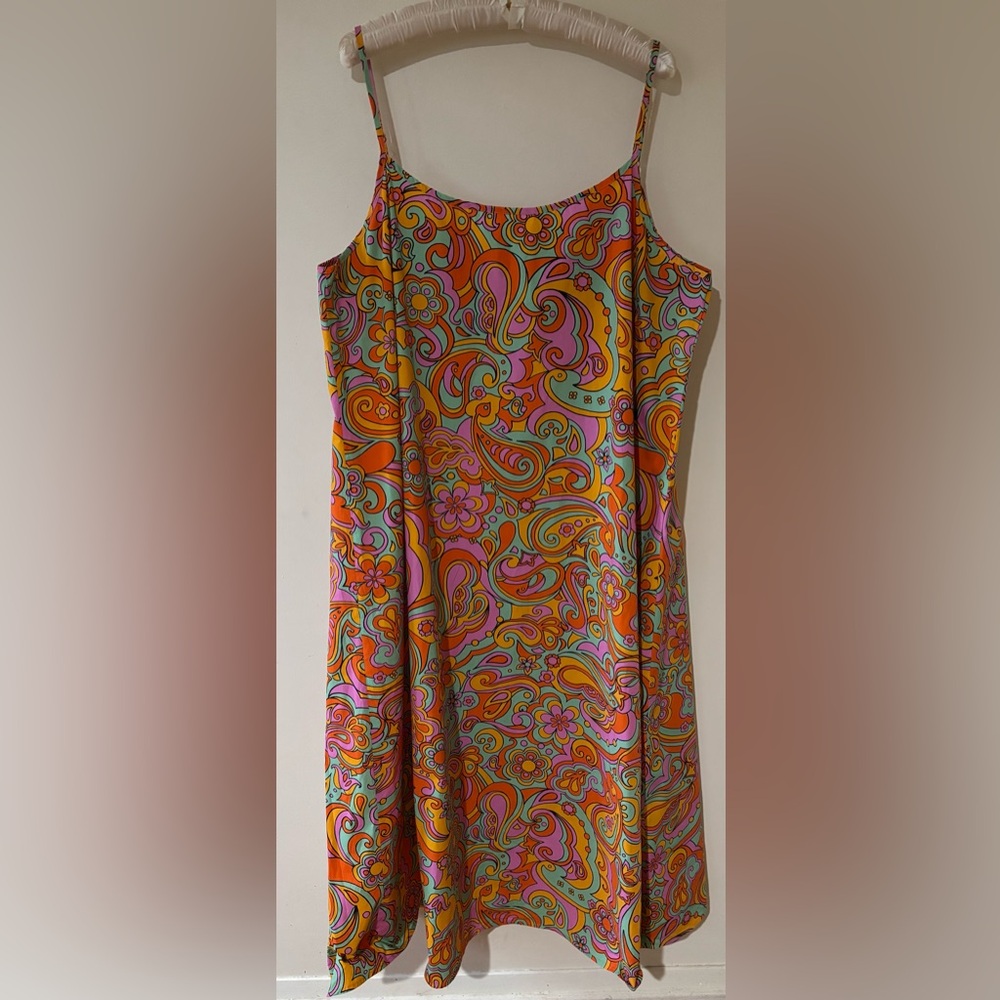NEVER FULLY DRESSED crisp cotton SUNDRESS vintage inspired print PLUS SIZE maxi - Picture 7 of 9